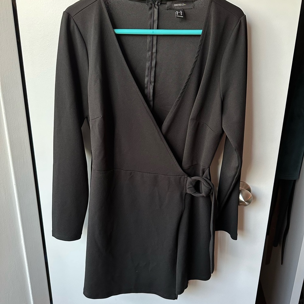 Elegant Black Wrap Romper